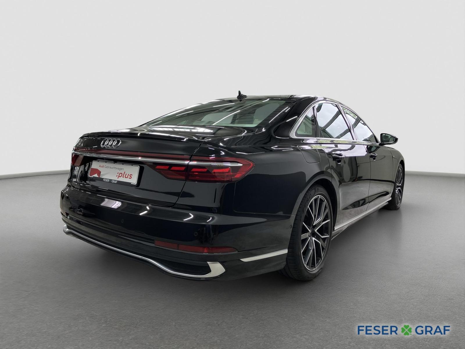 Audi A8 2023 г. Чёрный, пробег 31341 км