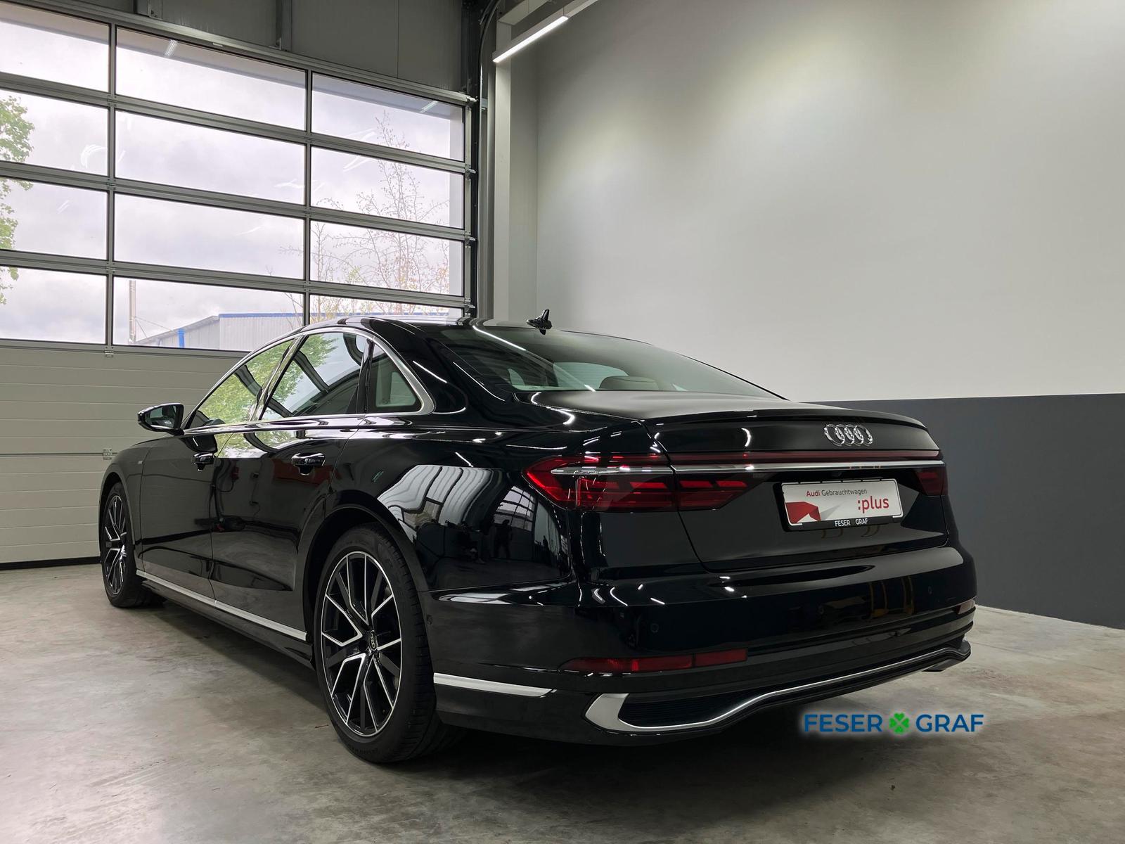 Audi A8 2023 г. Чёрный, пробег 31341 км