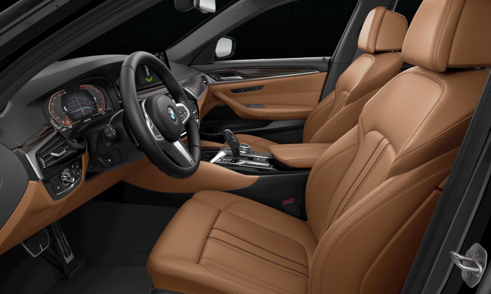BMW 540 2022 г. Чёрный, пробег 51400 км