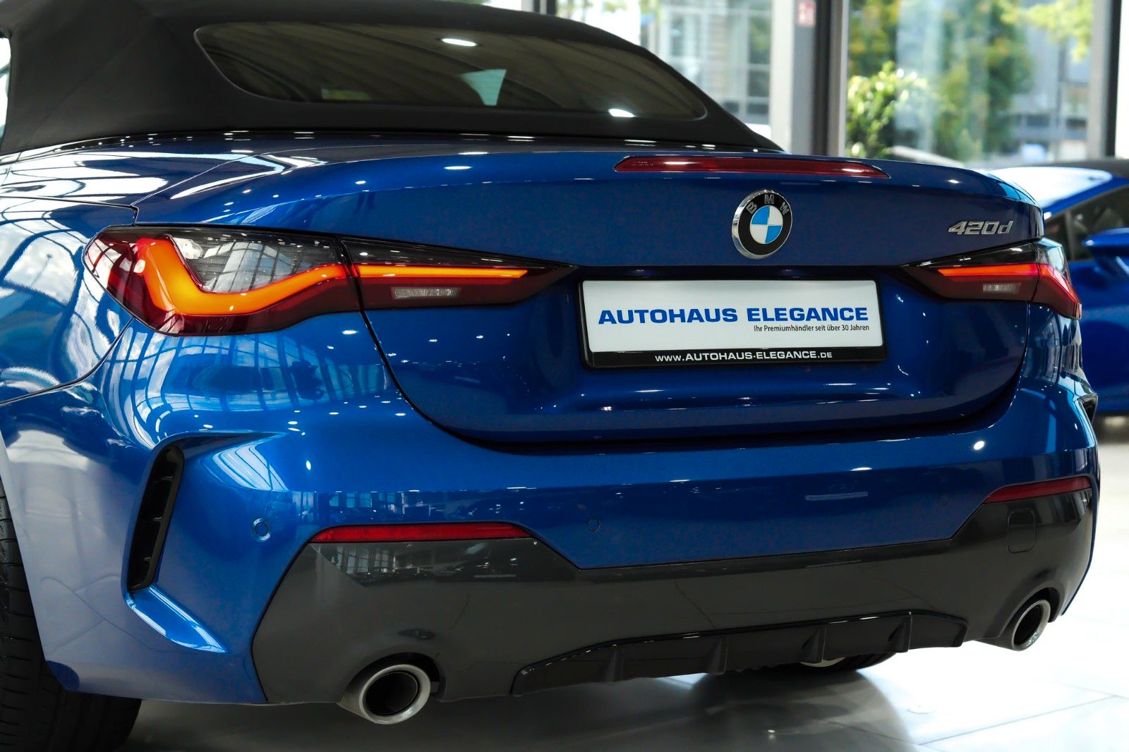 BMW 420 2022 г. Синий, пробег 9688 км