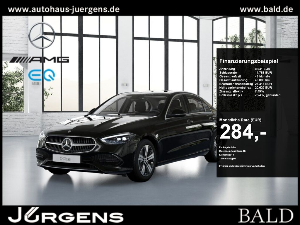 Mercedes-Benz C 180 2022 г. Чёрный, пробег 40575 км