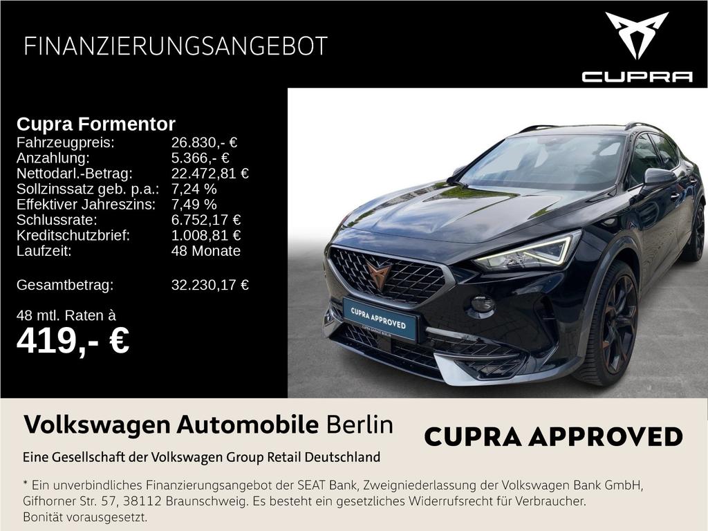 Cupra Formentor 2022 г. Чёрный, пробег 49050 км