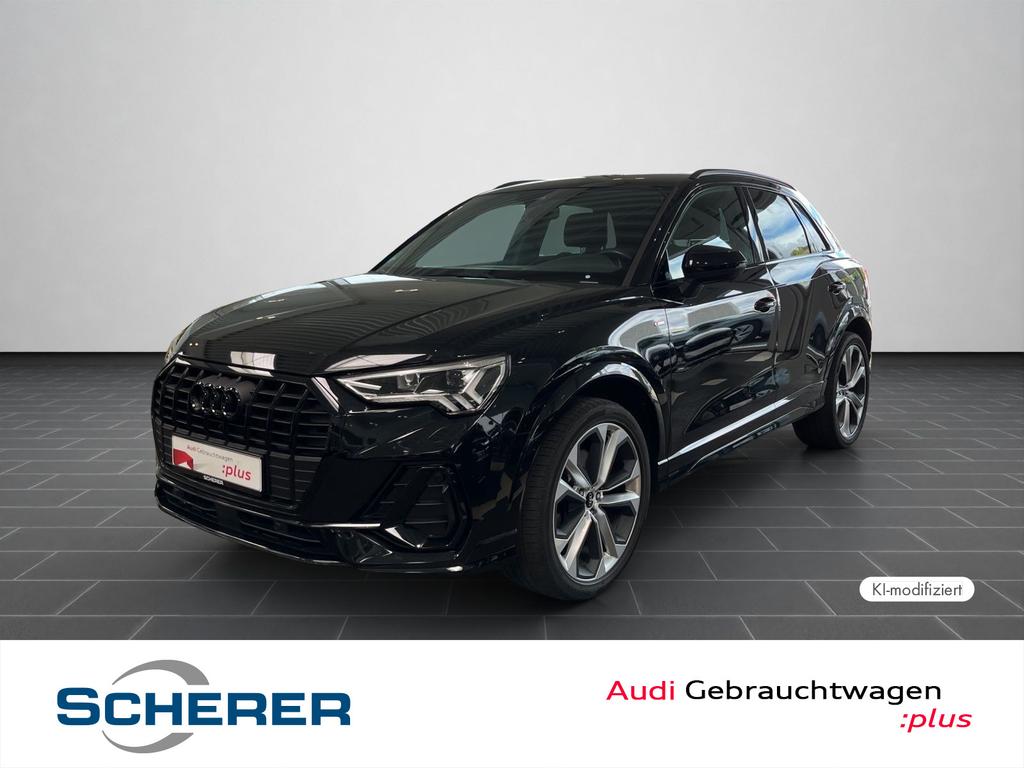 Audi Q3 2022 г. Чёрный, пробег 42355 км