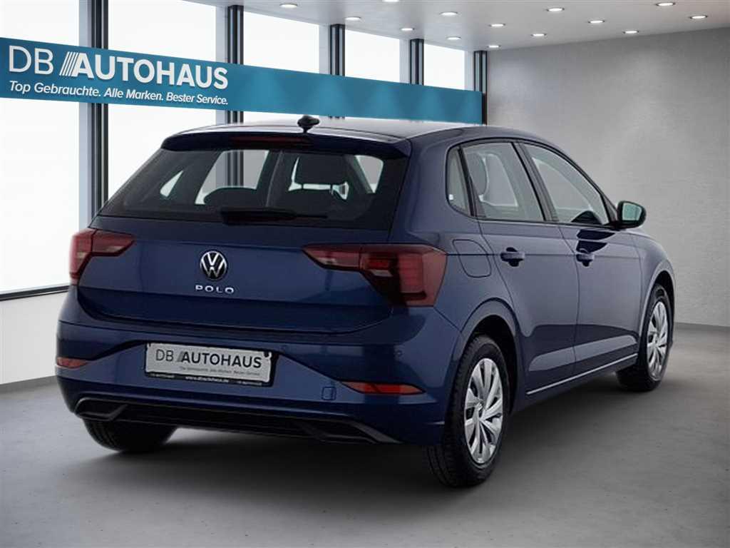 Volkswagen Polo 2023 г. Синий, пробег 57349 км