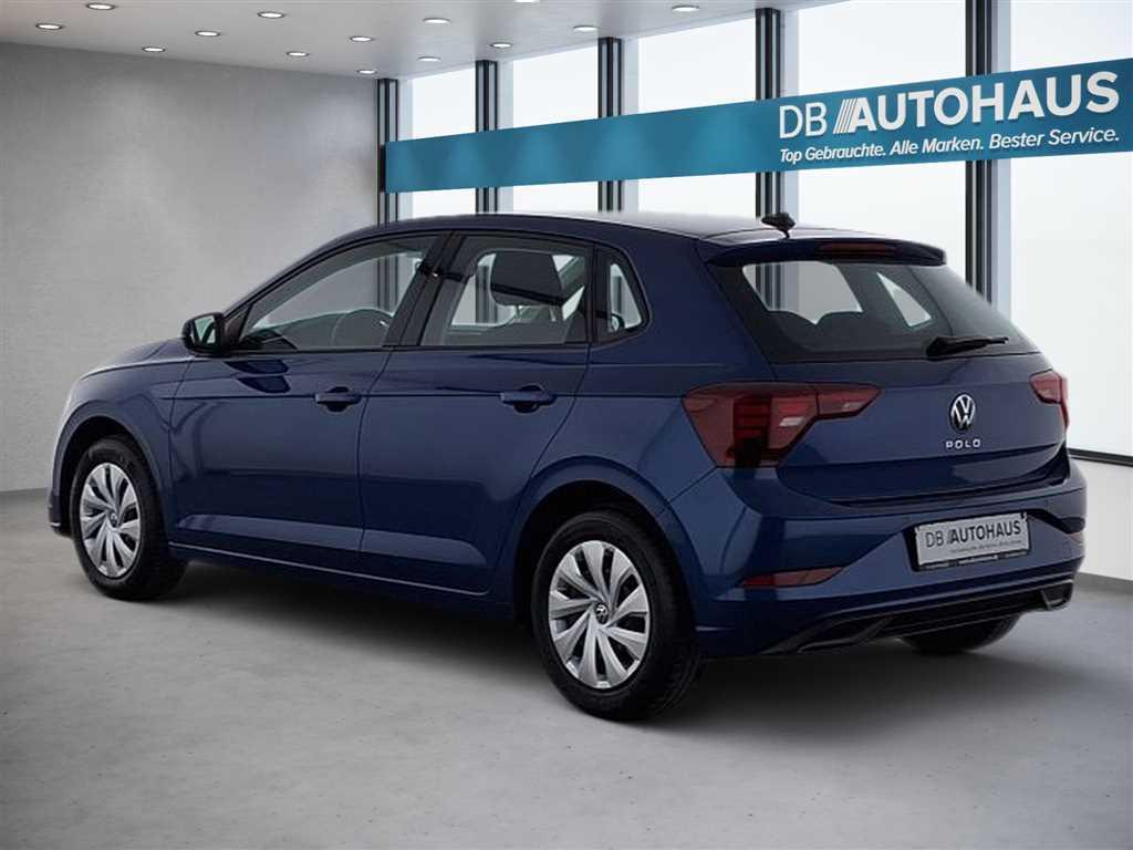Volkswagen Polo 2023 г. Синий, пробег 57349 км