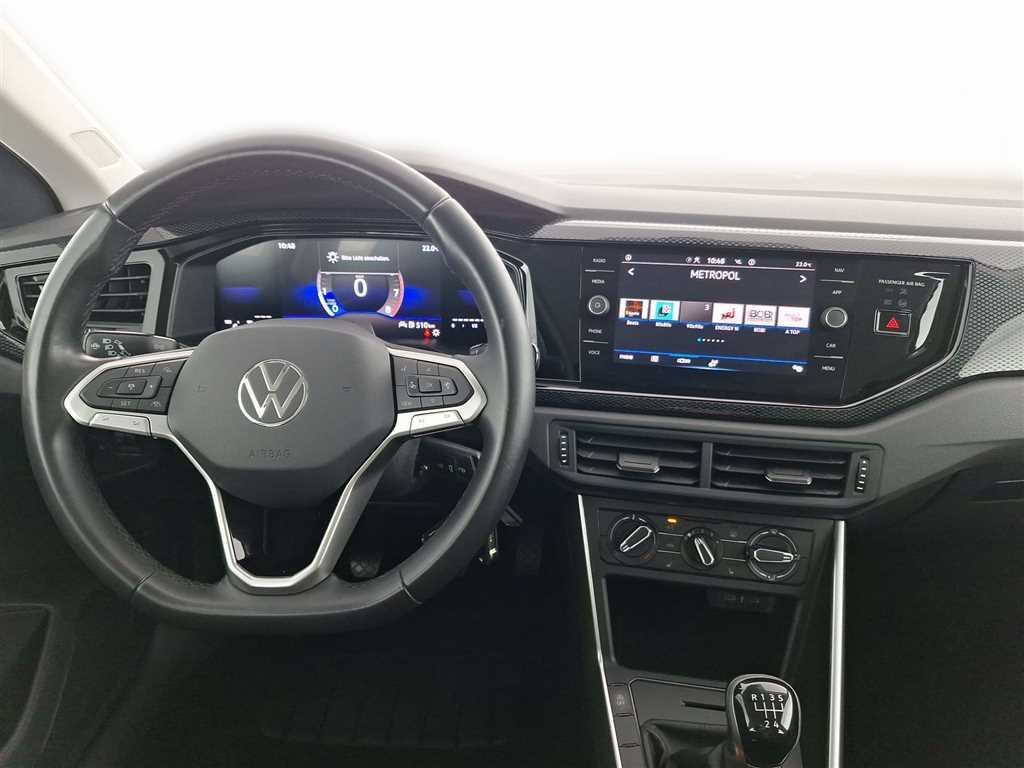 Volkswagen Polo 2023 г. Синий, пробег 57349 км