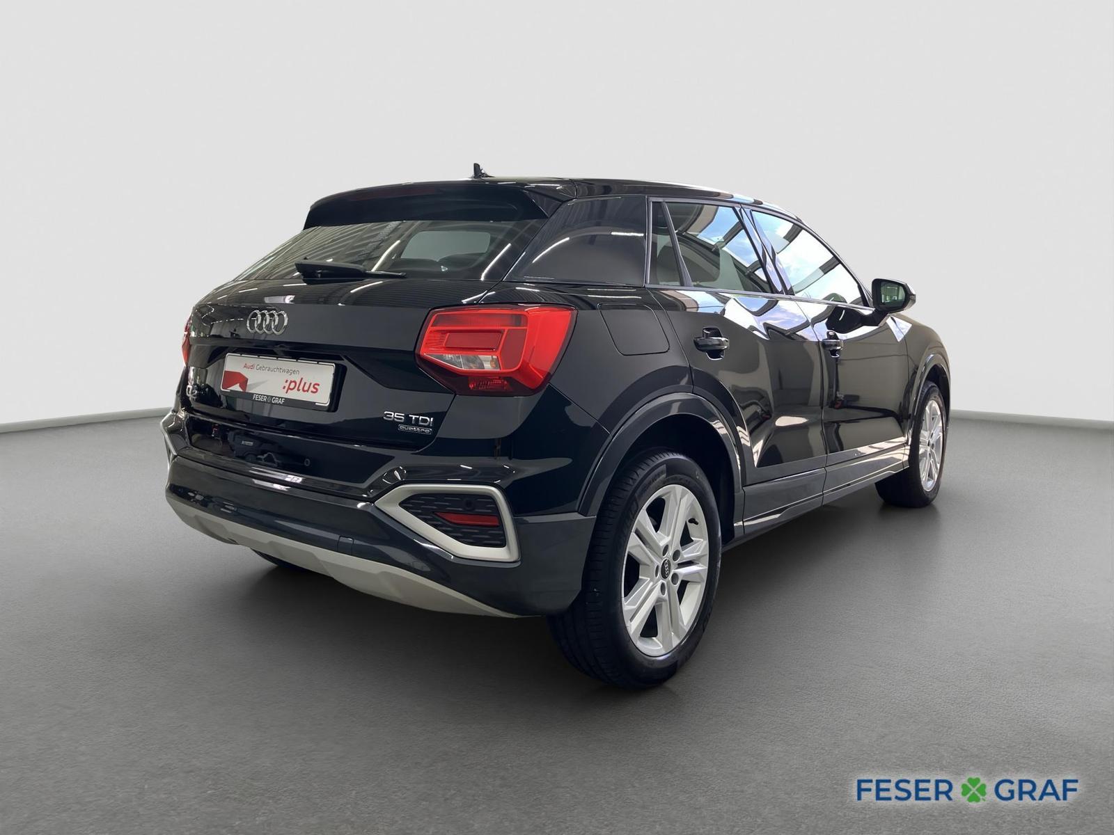 Audi Q2 2023 г. Чёрный, пробег 50390 км