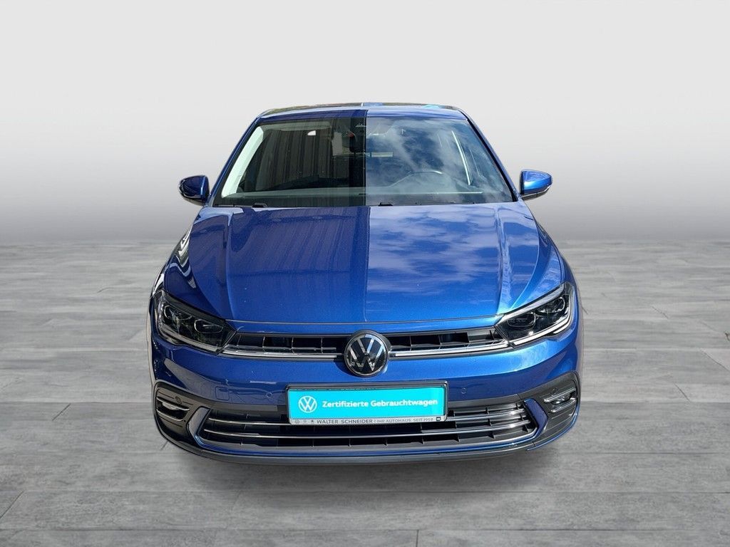 Volkswagen Polo 2022 г. Синий, пробег 33200 км
