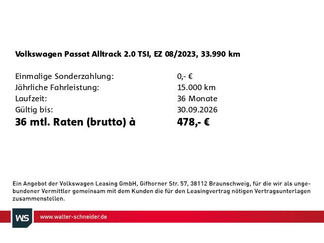 Volkswagen PASSAT ALLTRACK 2023 г. Белый, пробег 33990 км