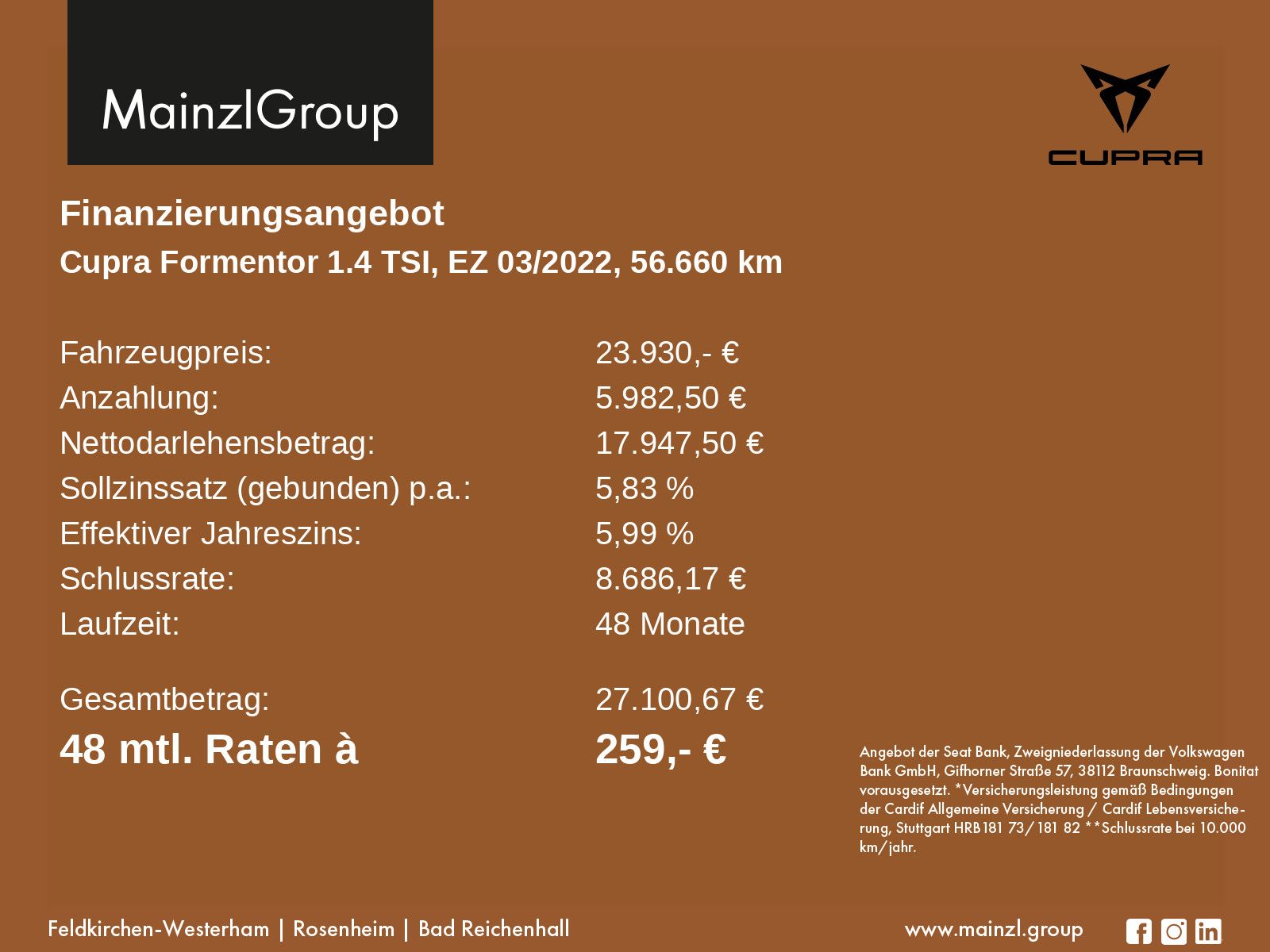 Cupra Formentor 2022 г. Синий, пробег 56660 км