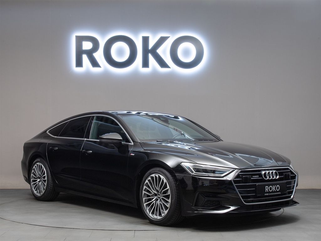 Audi A7 2023 г. Чёрный, пробег 58924 км