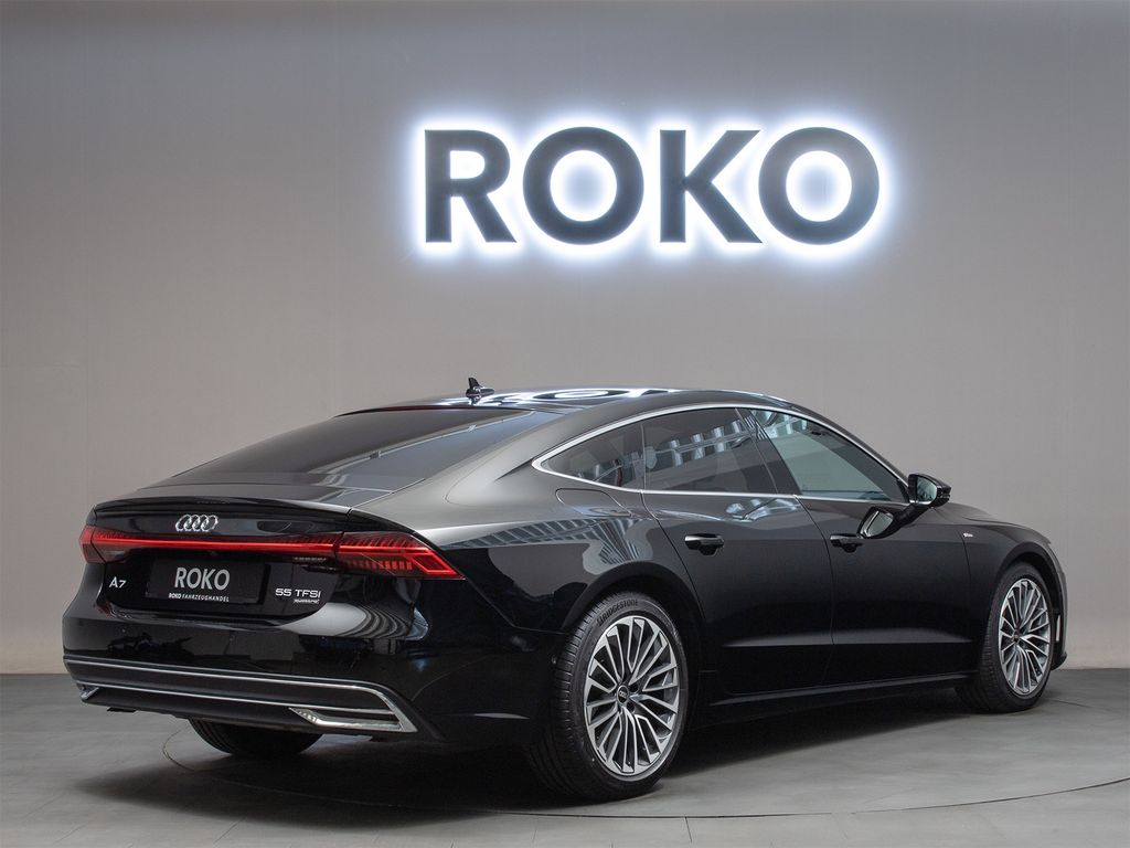 Audi A7 2023 г. Чёрный, пробег 58924 км