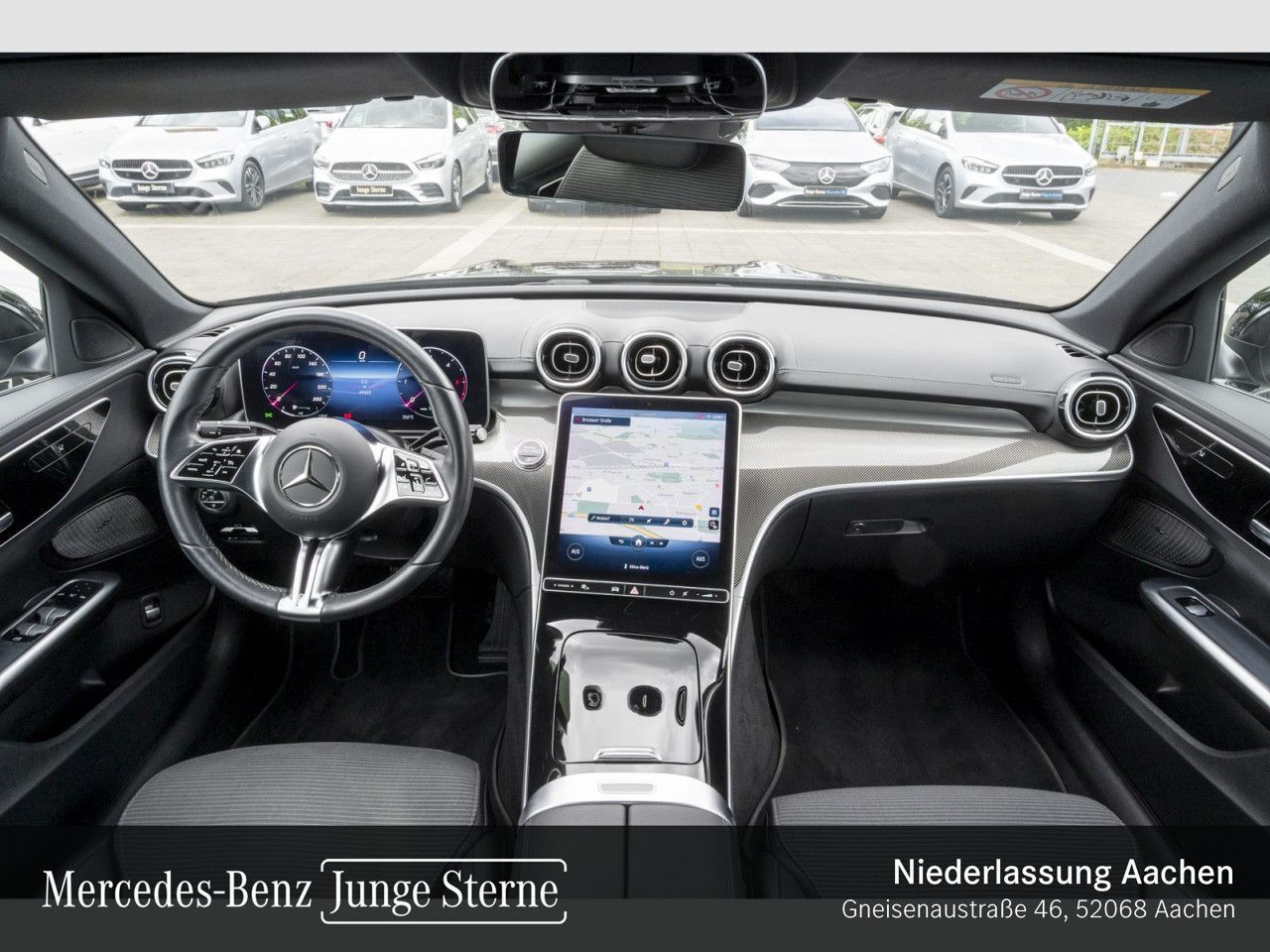 Mercedes-Benz C 220 2021 г. Чёрный, пробег 49390 км