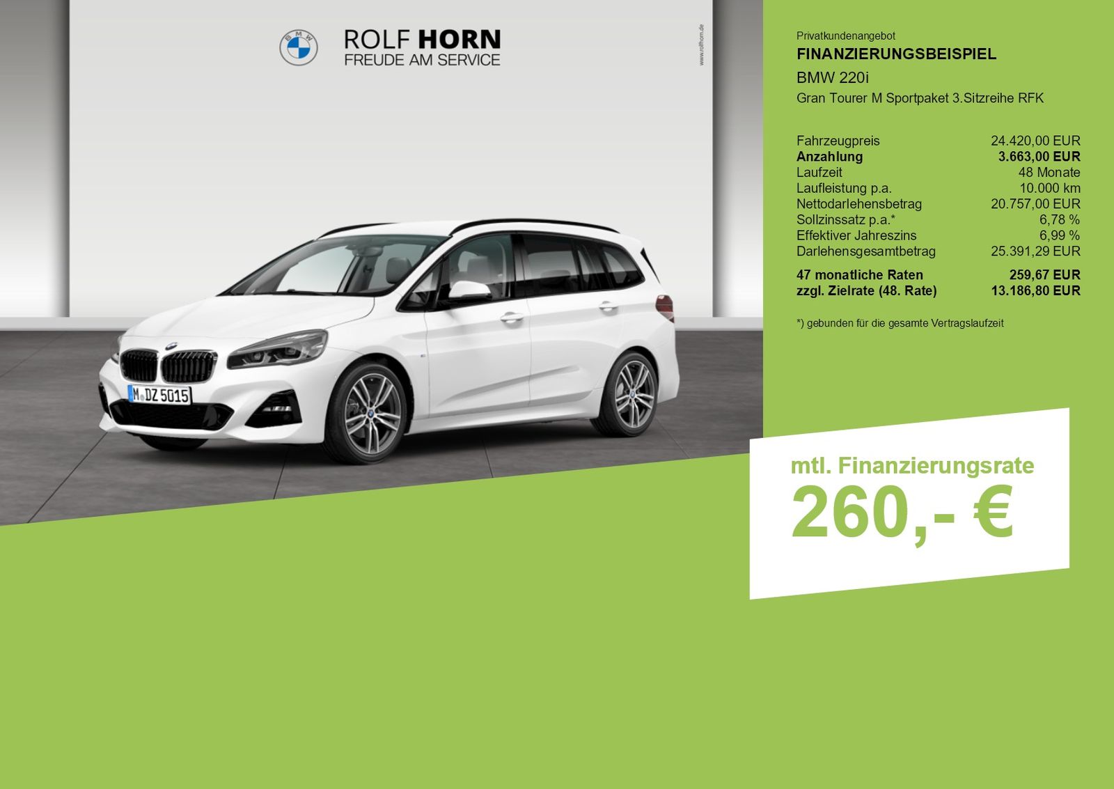 BMW 220 GRAN TOURER 2022 г. Белый, пробег 58469 км