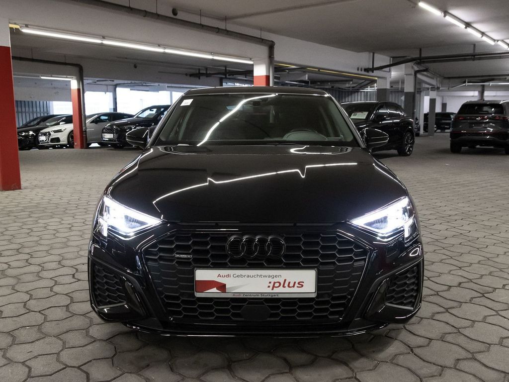 Audi A3 2023 г. Чёрный, пробег 26596 км