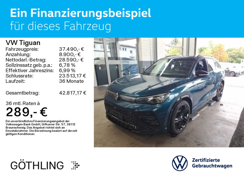 Volkswagen Tiguan 2024 г. Синий, пробег 32548 км