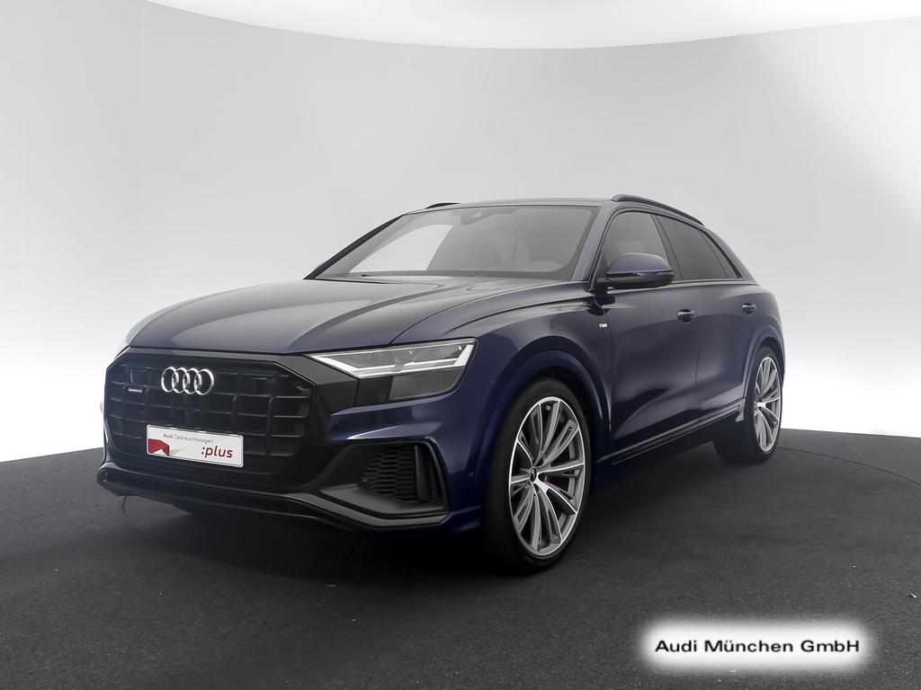 Audi Q8 2022 г. Синий, пробег 53809 км