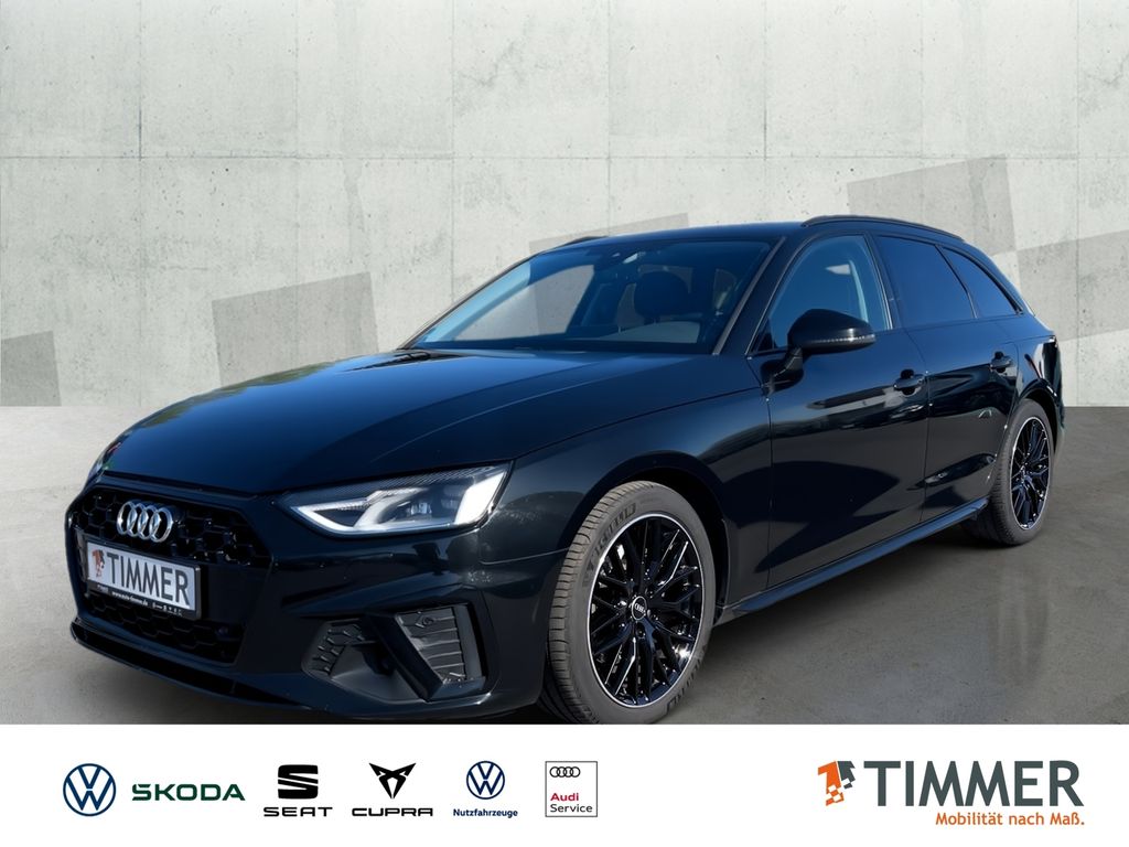 Audi A4 2023 г. Чёрный, пробег 53070 км