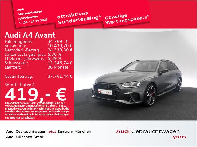 Audi A4 2023 г. Серый, пробег 55252 км