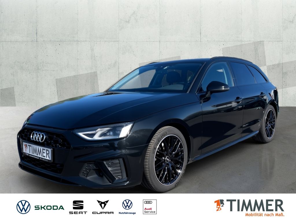 Audi A4 2023 г. Чёрный, пробег 53070 км