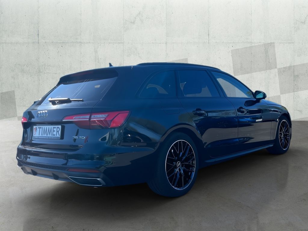 Audi A4 2023 г. Чёрный, пробег 53070 км