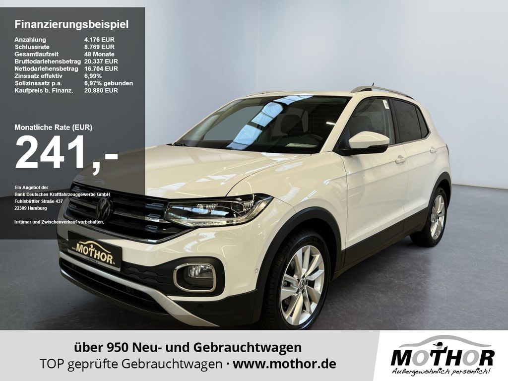 Volkswagen T-Cross 2023 г. Белый, пробег 22202 км
