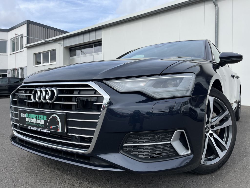 Audi A6 2023 г. Синий, пробег 55187 км