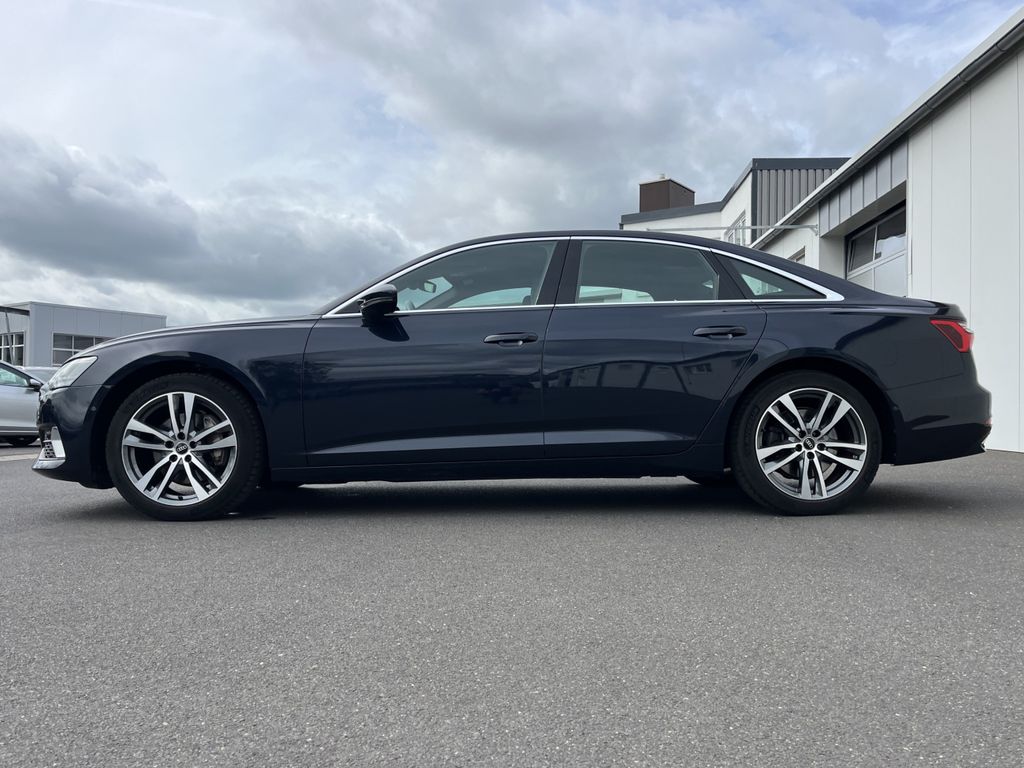 Audi A6 2023 г. Синий, пробег 55187 км