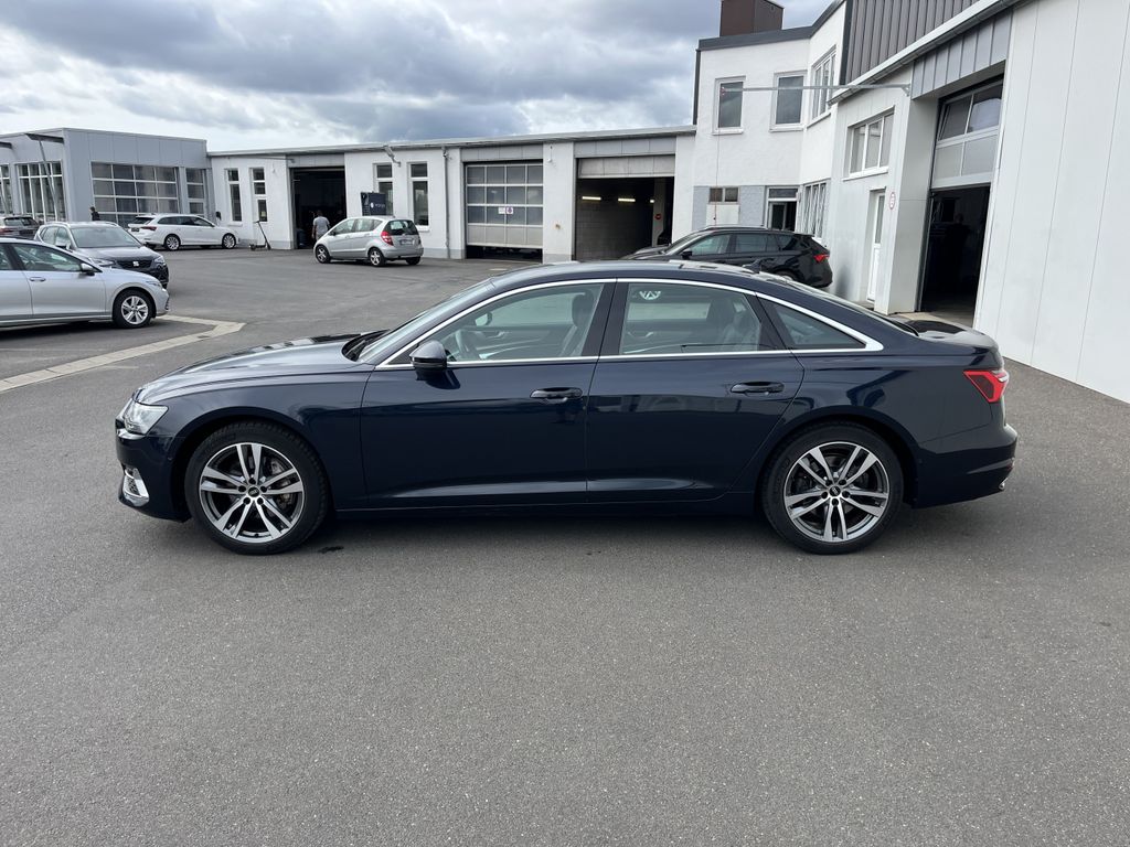 Audi A6 2023 г. Синий, пробег 55187 км