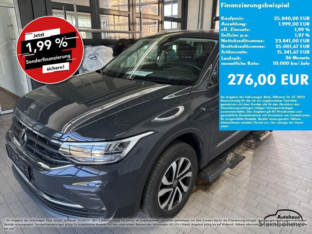 Volkswagen Tiguan 2022 г. Серый, пробег 39905 км