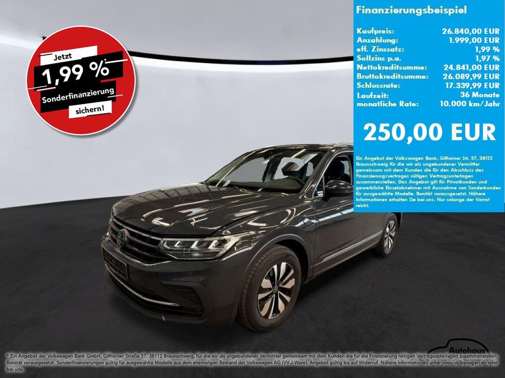 Volkswagen Tiguan 2023 г. Серый, пробег 40751 км