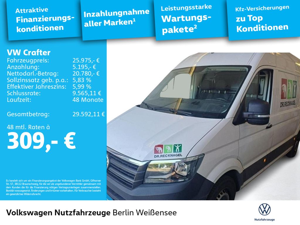 Volkswagen CRAFTER 2023 г. Белый, пробег 57992 км