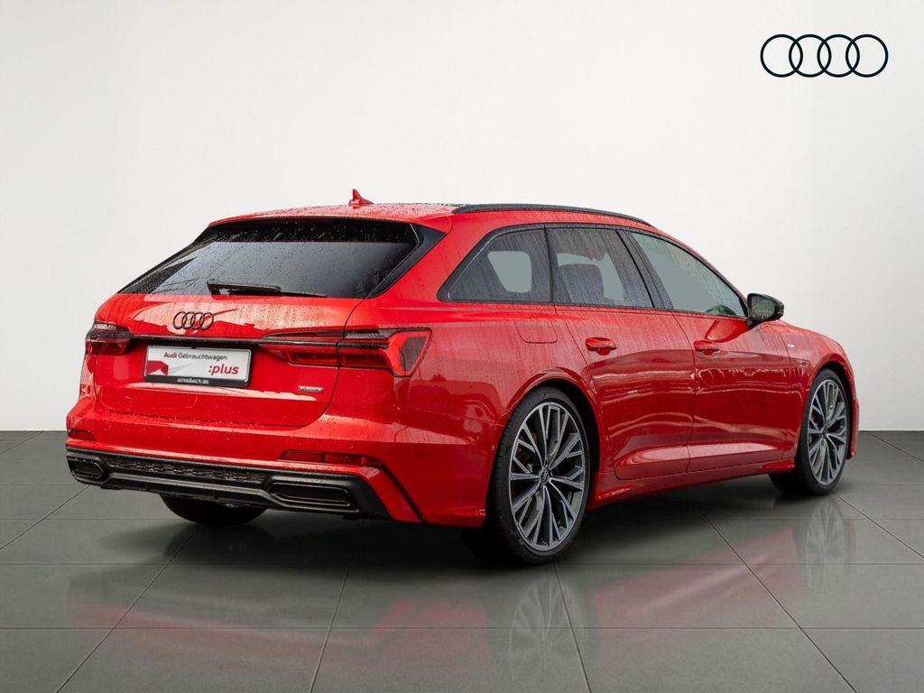 Audi A6 2022 г. Красный, пробег 55050 км