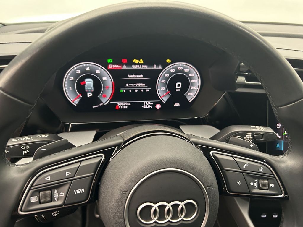 Audi A3 2024 г. Чёрный, пробег 59926 км