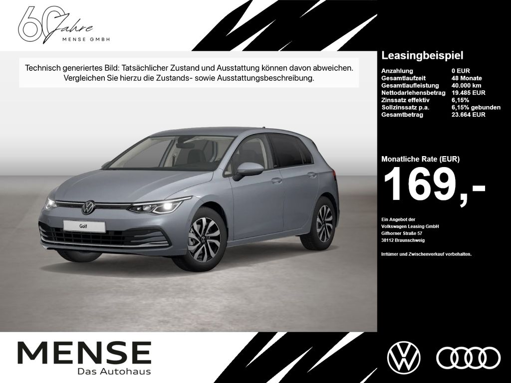 Volkswagen Golf 2023 г. Серый, пробег 43284 км