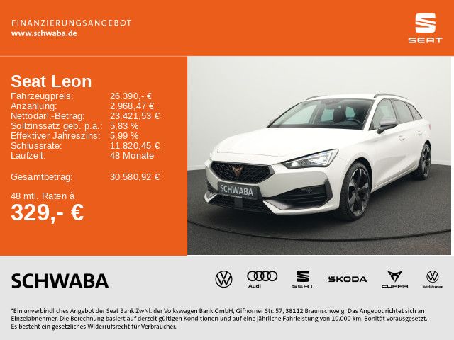 SEAT Leon 2023 г. Белый, пробег 45952 км