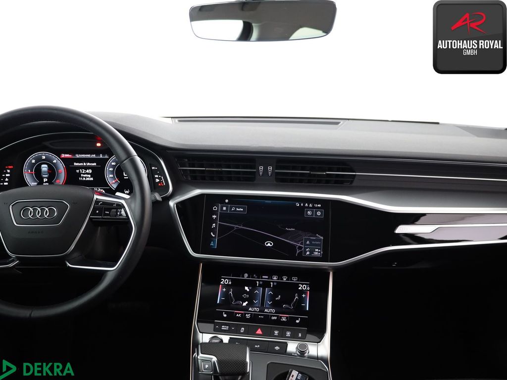 Audi A6 2022 г. Чёрный, пробег 51555 км