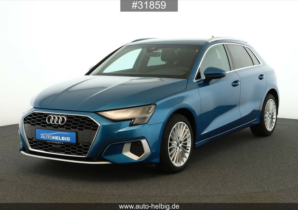 Audi A3 2023 г. Синий, пробег 53700 км