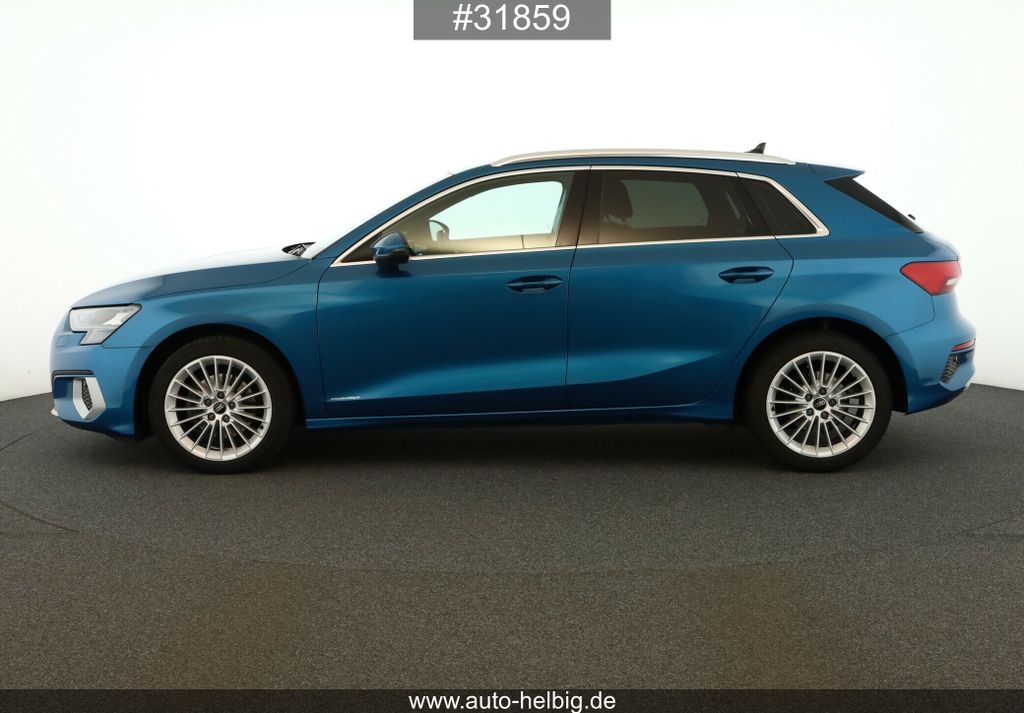 Audi A3 2023 г. Синий, пробег 53700 км
