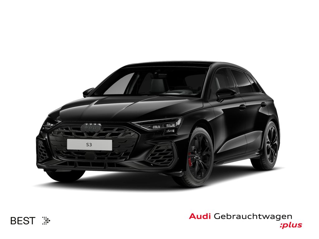 Audi S3 2025 г. Чёрный, пробег 36550 км