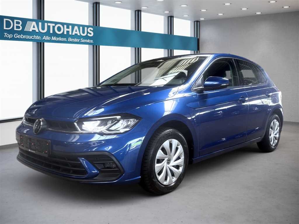 Volkswagen Polo 2023 г. Синий, пробег 44362 км