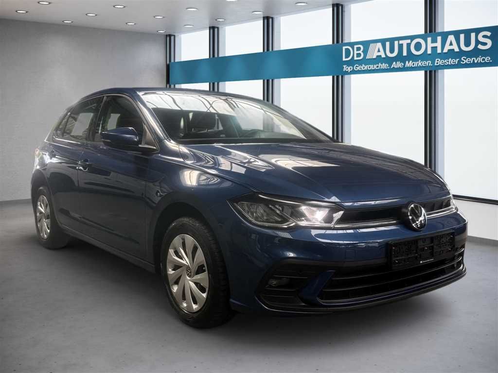 Volkswagen Polo 2023 г. Синий, пробег 44362 км