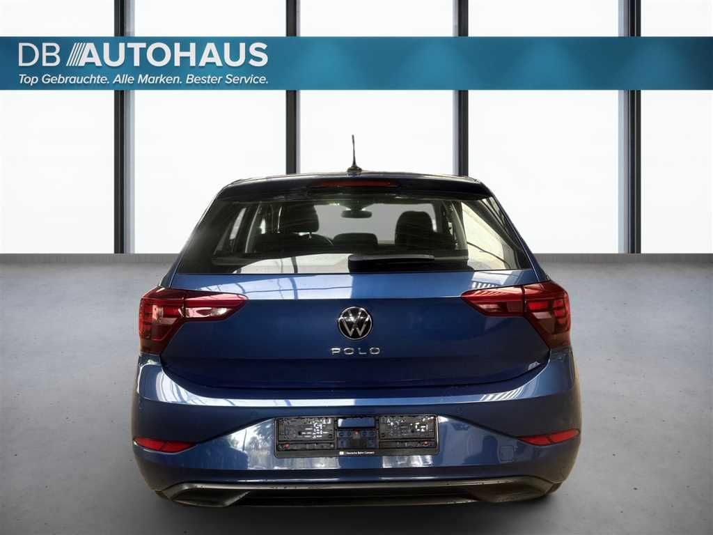 Volkswagen Polo 2023 г. Синий, пробег 44362 км