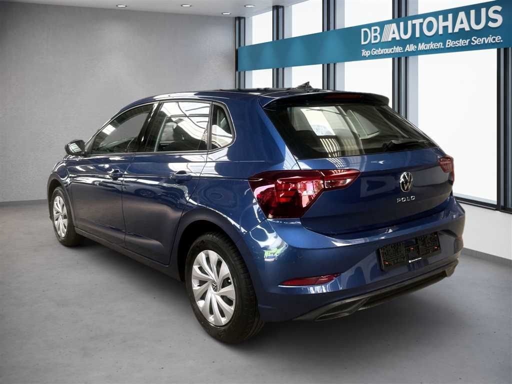 Volkswagen Polo 2023 г. Синий, пробег 44362 км