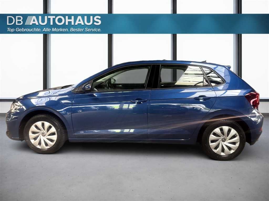 Volkswagen Polo 2023 г. Синий, пробег 44362 км