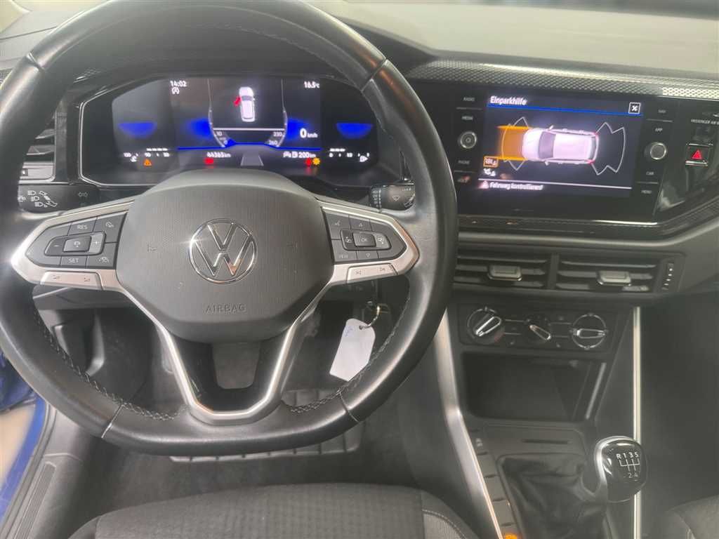 Volkswagen Polo 2023 г. Синий, пробег 44362 км