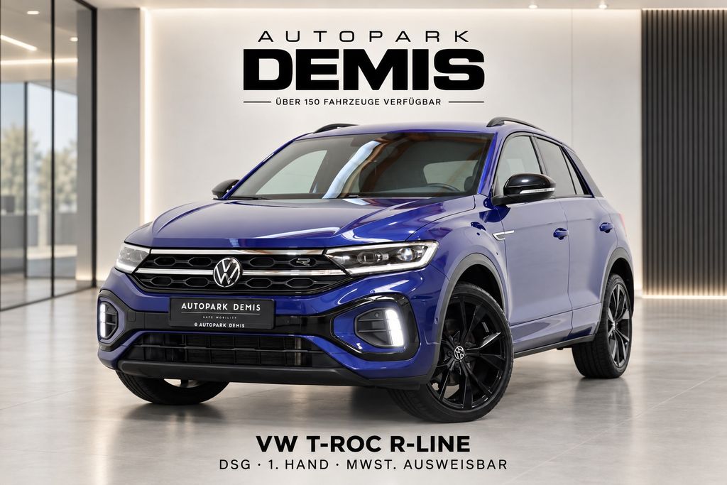 Volkswagen T-Roc 2022 г. Синий, пробег 49746 км