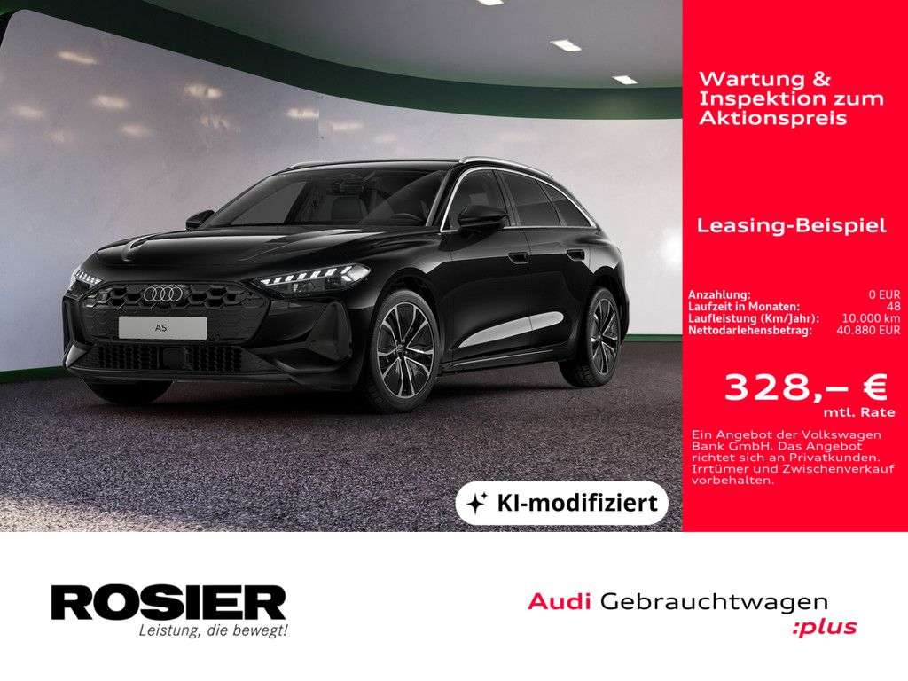 Audi A5 2025 г. Чёрный, пробег 4283 км