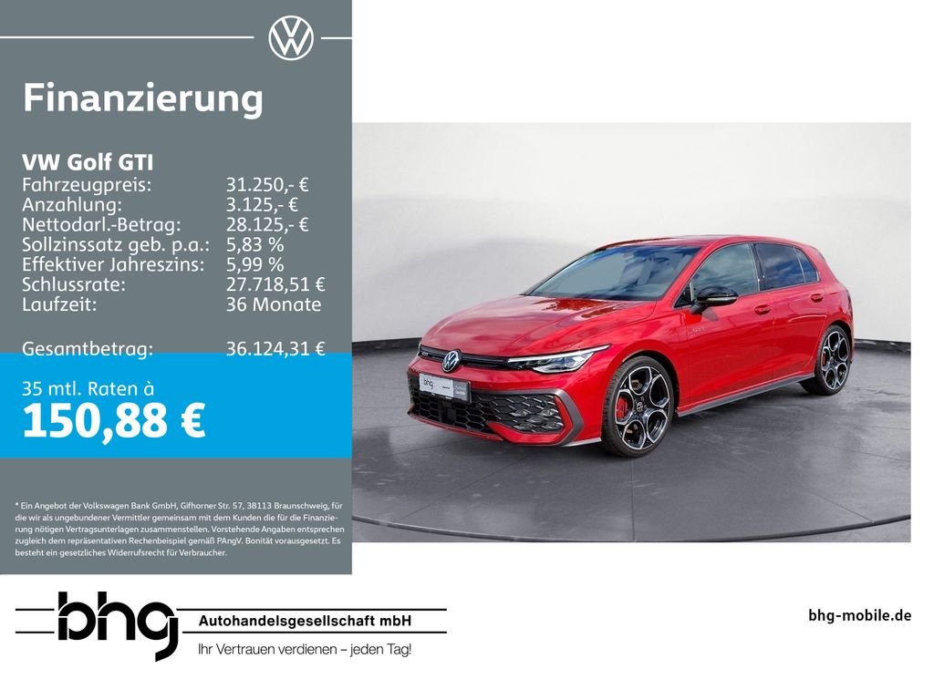 Volkswagen Golf 2025 г. Красный, пробег 21449 км
