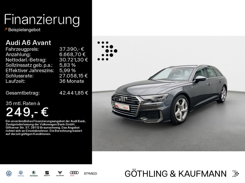 Audi A6 2024 г. Серый, пробег 54290 км